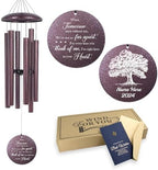 ASTARIN Personalized Memorial Wind Chime for Loss of Loved One 30/36/42 inch, Sympathy Deep Tone Wind Chimes for Mom Dad/Mother Father, Remembrance Gifts for Grief Condolence Funeral by Astarin