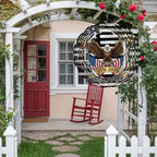 America 250th Anniversary Wind Spinner for Garden Yard 12In, Independence Day Bald Eagle 3D Stainless Steel Kinetic Hanging Wind Spinners Rustproof Outdoor Decor for Lawn Patio Home - Image 3