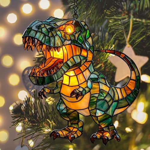 Cute Chibi T-rex Acrylic Suncatcher - Image 6
