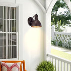 2 Pack Oil Rubbed Bronze Barn Light, Farmhouse Gooseneck Light Fixtures Indoor, Outdoor 7.5 Inch Vintage Light Fixtures for Wall, Vanity, Bedroom, Garage, Garden. - Image 3