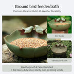 10.1" Solar Powered Bubbler Fountain Bird Bath Bowl for Outdoors - Image 6