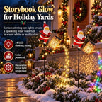 Santa Solar Watering Can Christmas Garden Light Solar Kettle Ground Lights - Image 2