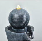 Indoor Fountain Resin Waterfall Tabletop - Tiered Indoor/Outdoor Water Decorative for Home or Office Rockery - Image 3