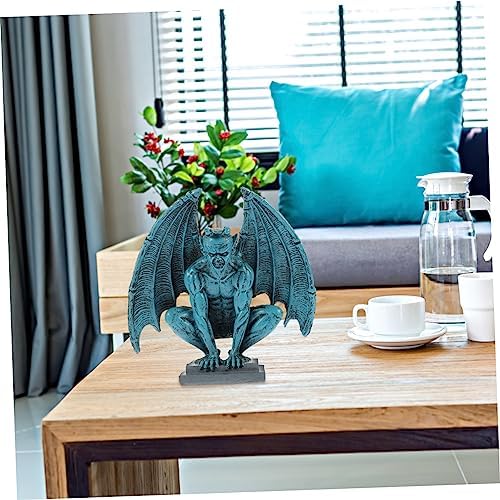 Gothic Resin Statue with Wings Unique Garden Decor for Lawn and Home Multipurpose Demon Figurine for Outdoor and Indoor Display Holidays and Special Occasions - Image 4