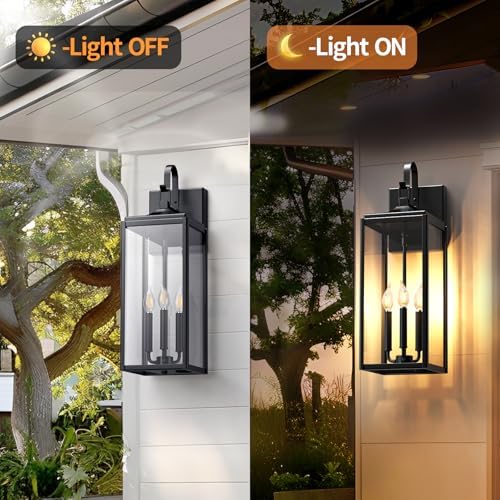 24" Extra Large Outdoor Wall Light 2 Packs, Exterior Lighting Fixtures - Image 3