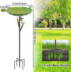 Metal Bird Bath for Outside,41.5" Freestanding Garden Birdbath Bowl - Image 2