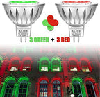 ALIDE Red Green MR16 Led Bulbs 12v Low Voltage for Landscape Christmas - Image 2
