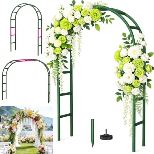 Thickened Rustproof Garden Arch Metal Trellis for Climbing Plants by ArtofMetalSoulofSpace