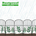 Decorative Garden Fence Fencing, 27ft (L) x 24in (H) Animal Barrier for Dog - Image 4