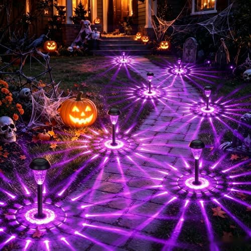 GIGALUMI Solar Halloween Lights Outdoor Waterproof Pathway Lights, 12 Pack by GIGALUMI