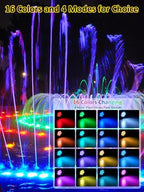 T-SUN Colored Pond Lights LED Underwater with Remote Control 4 Heads - Image 2