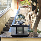 304 Stainless Steel Gazing Ball Sculptures Diamond Ball Decoration Mirror Hollow Decor Ball Reflective Garden Sphere Hollow Metal Ball Ornament Statues Gazing Globe for Home Garden (10 inch) - Image 2