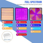 Upgraded 2000W LED Grow Light, Full Spectrum, New-Gen High-Performance Diodes & Enhanced PPFD for Indoor Plants Veg/Bloom, Hanging Growing Lamp in 2x2 Grow Tent,B - Image 3