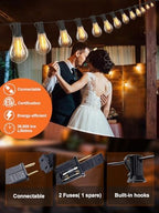 Outdoor String Lights 200FT Waterproof Patio Lights for Porch Backyard Yard - Image 2