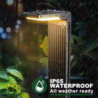 COXSENI Solar Pathway Lights Outdoor Warm/Cool White, 6Pack - Image 4