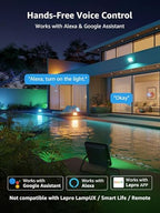 Lepro F2 AI Flood Lights Outdoor, 30W LED Smart Landscape Lighting with APP Control, IP65 Waterproof, 2700LM RGBW Color Changing, 2700K Warm White & 16M Colors, 2 Packs - Image 7