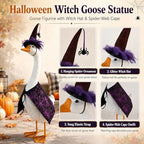 Halloween Outdoor Decorations Porch Goose Statue with 4 Holiday Outfits - Image 4