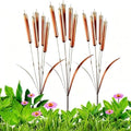 2026 Cattail Wind Chimes Copper Garden Stake, Handmade 20inch Large Metal Flower Plant Sculpture Yard Art Decor Vintage Rustic Bells Ornament Kinetic Wind Sculpture 19.69in 3pcs by Unknown