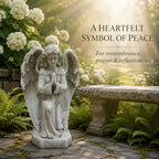 16.73 Inch Praying Angel Statue Garden Statue, Large Yard Statues - Image 6