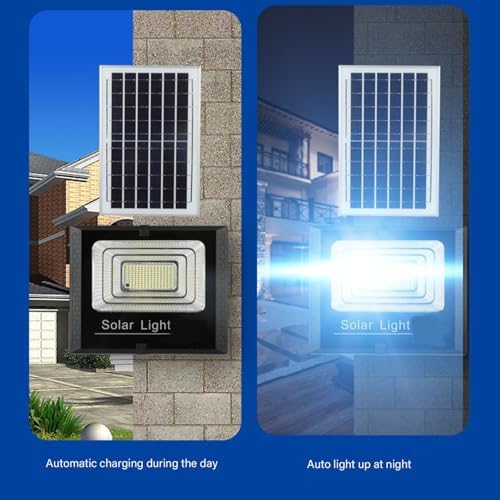 Led Flood Light Outdoor, with Remote Control Solar Dusk to Dawn Solar Flood Light Suitable for Yards, Building Facades, Construction Sites, Warehouses - Image 6
