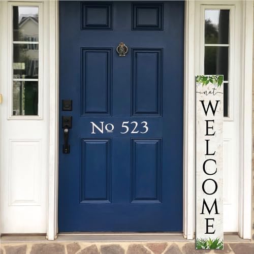Unwelcome Porch Sign Go Away For Front Door Wooden Vertical Standing Hanging Decorations Spring Summer Farmhouse Outdoor Yard Housewarming Present 8x48inch - Image 6