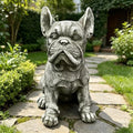 16" Large French Bulldog Statue Resin Outdoor Garden Decor Weatherproof by Unknown