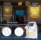 2 Pack 8.2" H Outdoor Solar Wall Lights Sconce Fixtures, White - Image 5