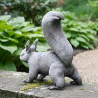 OLOMA Concrete Squirrel Garden Statue Realistic Handmade Outdoor Animal Sculpture Cement Chipmunk Yard Ornament Weather Resistant Lawn Decor Patio Flower Beds Walkways Porch Accent - Image 7