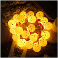 CAKERS Christmas Decor String Lights|Creative Cute Novelty Fairy Lights|Hanging Copper Wire Lights|Night Lights for Birthday Party Xmas Tree Decor,Xmas Snowman Head,3m(9.8ft)-20LED-USB by CAKERS