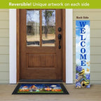 Briarwood Lane Double Sided Reversible Pine Porch Leaner 47x9.5 Scenes of Spring For Spring Porch Leaner - Image 3