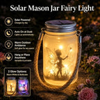 Solar Mason Jar Lights, Glass Hanging Fairy Lantern with Warm White or Multicolor Glow, Solar Garden Decor for Patio Yard Porch Outdoor Ambiance (Style 1) - Image 3