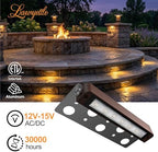 7" LED Retaining Wall Light, 12-Pack Low Voltage Landscape Lights - Image 2