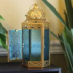 VELA LANTERNS 12" Gold Metal Moroccan Decorative Candle Lantern Holder for Hanging or Table Centerpieces, Exotic Indoor Home Decor, Outdoor Patio or Porch, Weddings, Ramadan, Assorted, Large, 6-Pack - Image 4