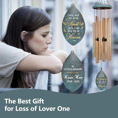 ASTARIN Personlized Wind Chimes Memorial, 35 in Sympathy Gifts for Loss of Loved One, Sympathy Wind Chimes for Loss Lover Mother Father, Metal Wind Chime for Funeral(Produced in Texas) - Image 2