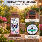 Solar Lantern Outdoor Waterproof Hanging Light Birthday Gifts Butterfly - Image 4
