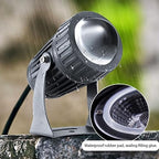 Rotation Led Beam Lamp, 10W Outdoor LED Spot Lights, IP66 Waterproof Ground Landscape Lights, Narrow Beam Wall Washer Spotlights, for Billboard Building Lighting(Red,12V) - Image 6