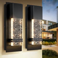BesLowe Outdoor Wall Light Fixtures with Crystal Bubble Glass, 10W 3000K by BringYourBrightFuture