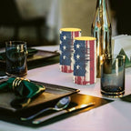 USA Flag Flameless Candles Independence Day Flag LED Pillar Candles with Remote and Timers Battery Tea Lights for Outdoor Patio Porch Memorial Day Lanterns - Image 3