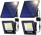 intelamp 4400mAh Solar Flood Lights 2 Pack Outdoor Solar Security Light by IntelampSolarLightingArtist
