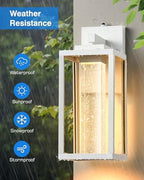 VIANIS White Exterior Lighting Fixtures for House, Large Outdoor wall Light - Image 4