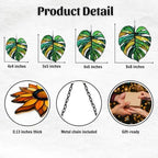Monstera Leaf Acrylic Suncatcher - Image 2