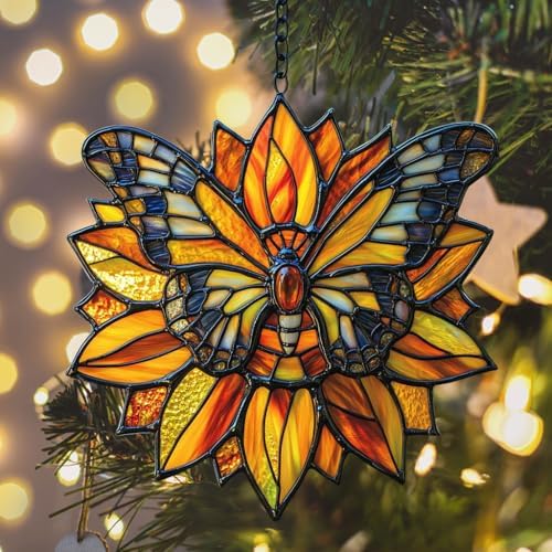 Sunflower Butterfly Acrylic Suncatcher - Image 6