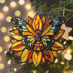 Sunflower Butterfly Acrylic Suncatcher - Image 6