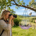 Solar Bird Bath | Hangable Shower Water Bowl - Solar Fountain for Bird Bath with Water Pump,for Outdoor Patio Garden Backyard - Image 2
