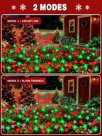 Christmas Decorations Outdoor Solar Firefly Lights 8 Pack Red and Green - Image 4