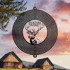 Personalized Elk Metal Wind Spinner, Custom Elk Garden Spinner Hanging Indoor Outdoor Decor, Perfect House Warming Gifts New Home, Custom Gift for Grandmother, Mom, Dad, Wife - Image 3