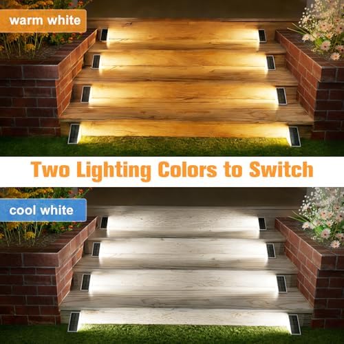 VOLISUN Solar Step Lights Outdoor Waterproof, LED Outdoor Stair Lights - Image 5