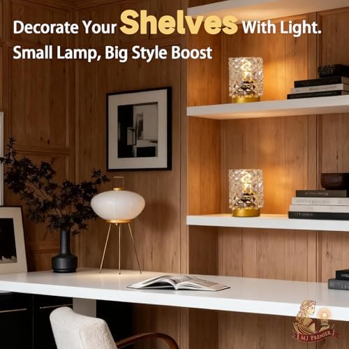 Battery Operated Lamp with Timer, Small Cordless Table Lamp, 2-Pack Clear - Image 6
