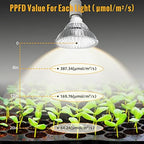 LED Grow Light Bulbs, Hanging Lights for Indoor Plants, 25W - Image 5