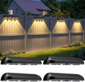11.81inch IP65 Solar Fence Lights Outdoor Waterproof,4 LED 3-Mode 4Pack by Unknown